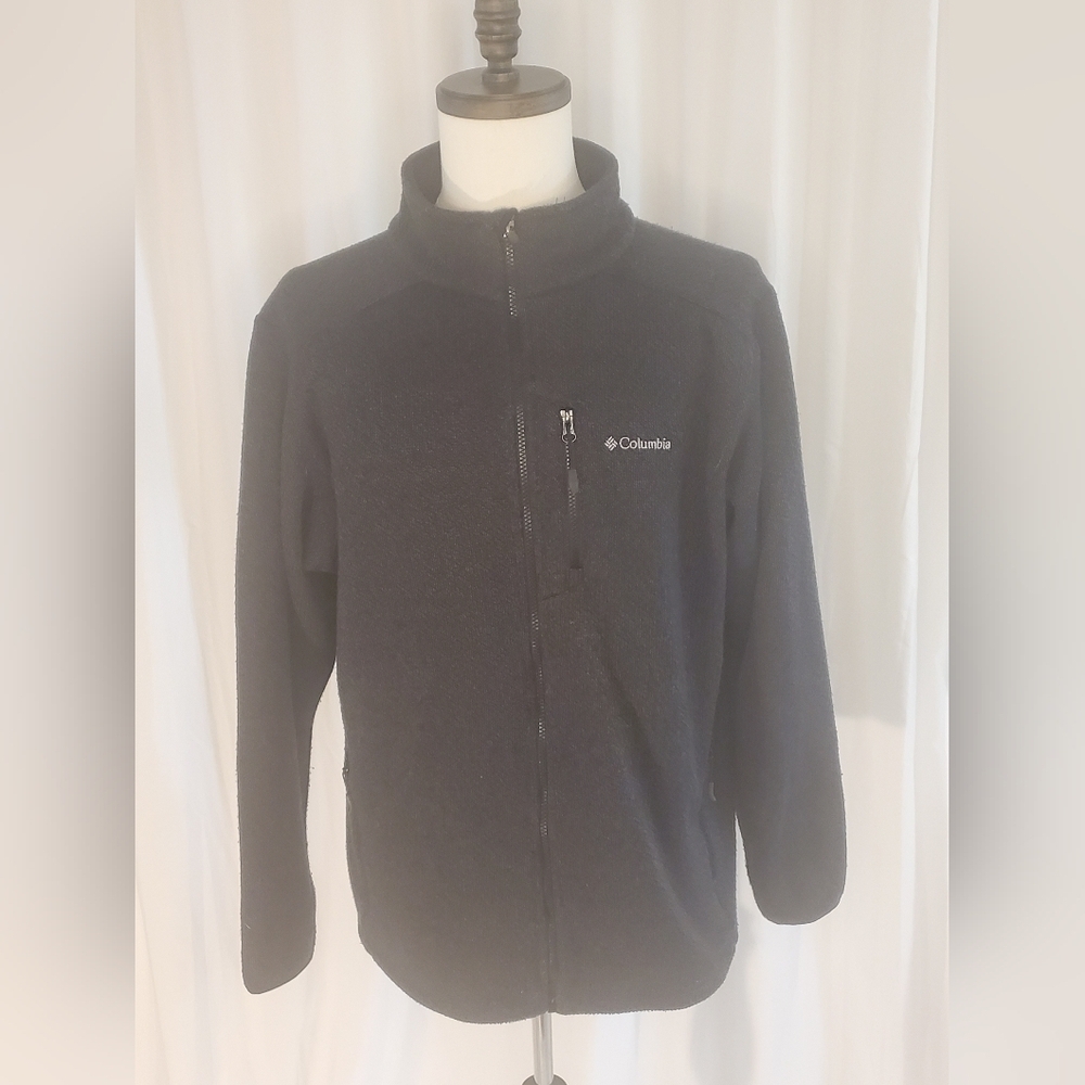 Columbia Men's Omni Wick Full Zip Track Jacket Gray Advanced Evaporation Size L